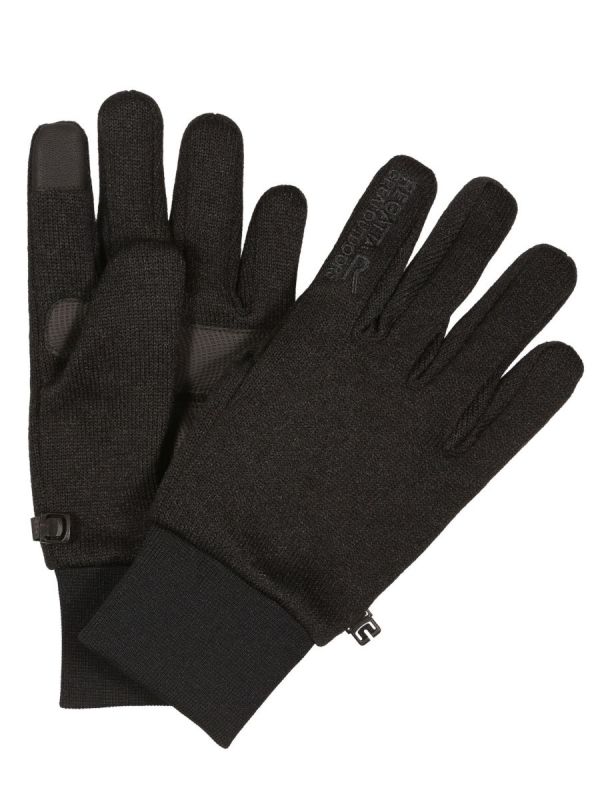 Czarne rękawice zimowe Regatta Veris