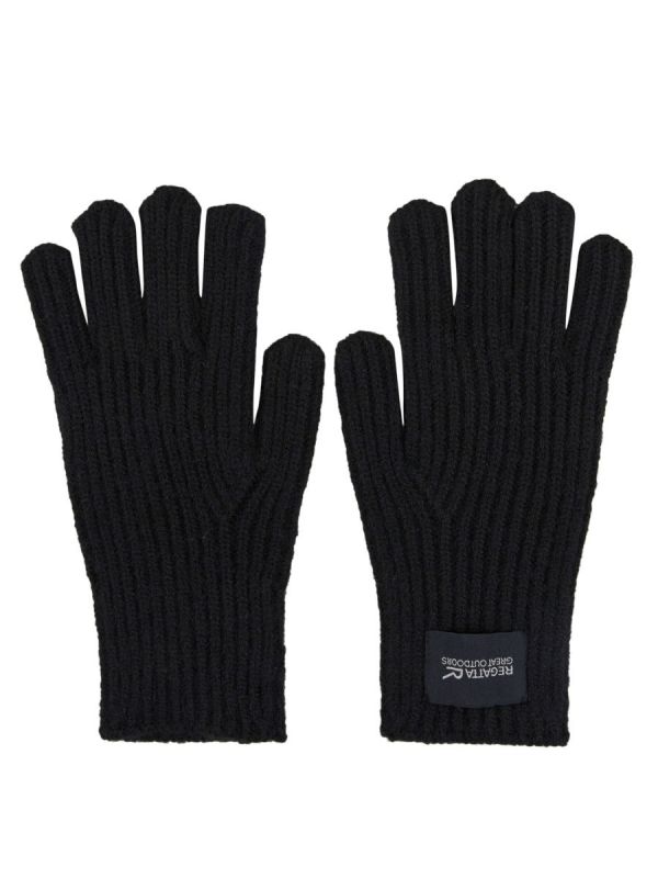 Czarne rękawiczki uniwersalne na zimę Regatta Connora