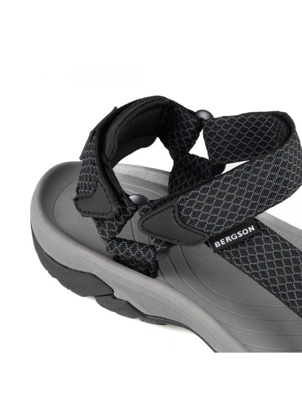 Czarne sandały damskie Bergson Omo