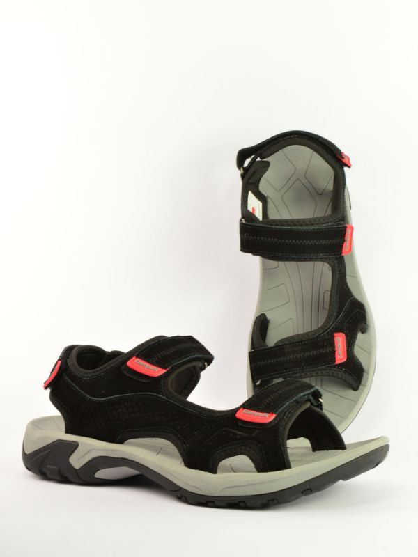 Skórzane sandały męskie Campus Monte Black