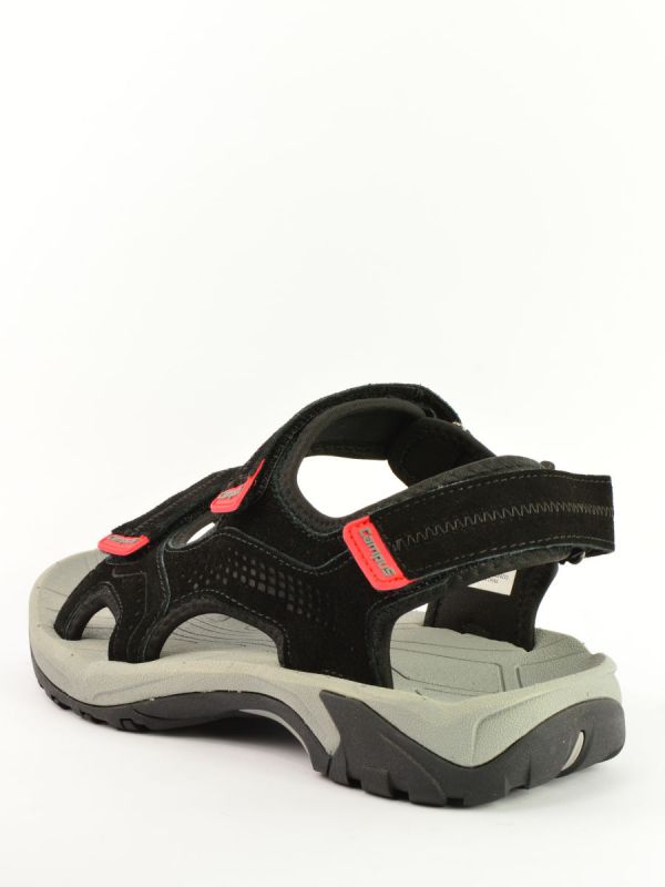 Skórzane sandały męskie Campus Monte Black