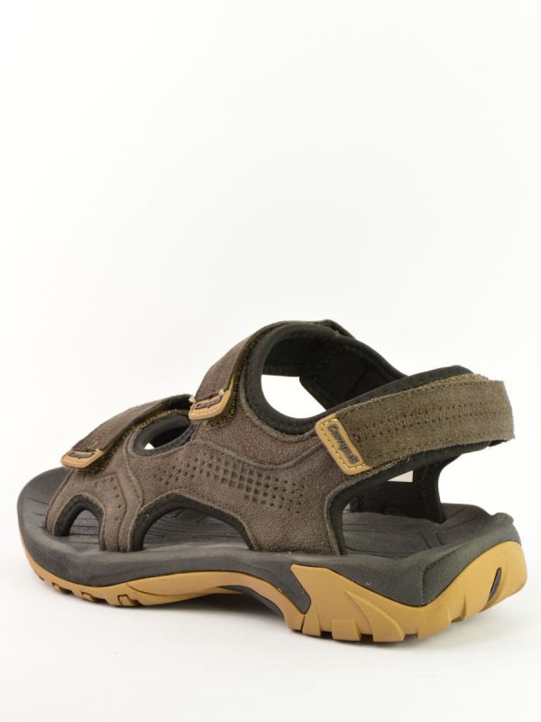 Skórzane sandały męskie Campus Monte Brown