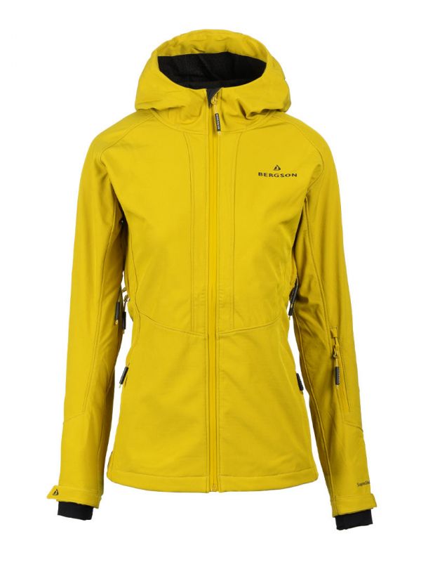 Żółta kurtka softshellowa Bergson Vara Suprashell