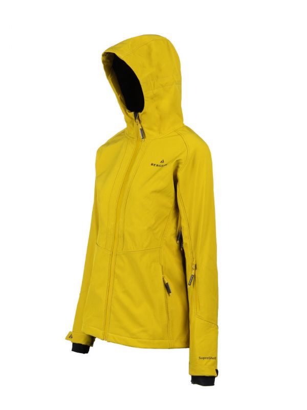 Żółta kurtka softshellowa Bergson Vara Suprashell
