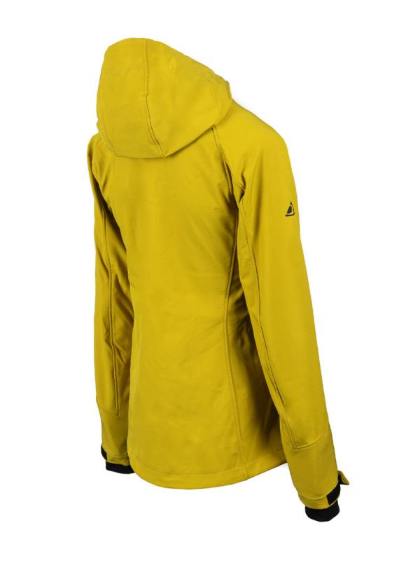 Żółta kurtka softshellowa Bergson Vara Suprashell