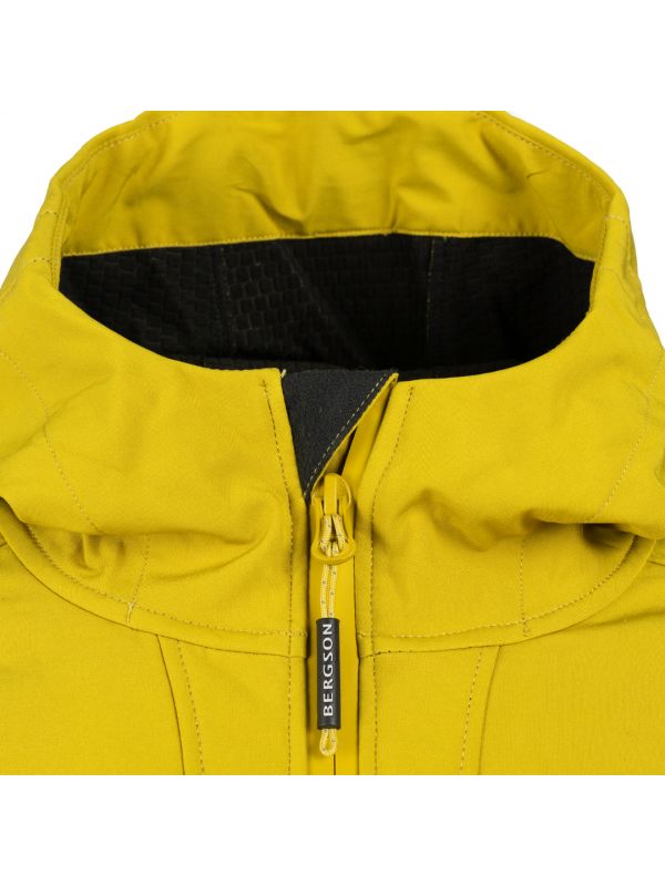 Żółta kurtka softshellowa Bergson Vara Suprashell