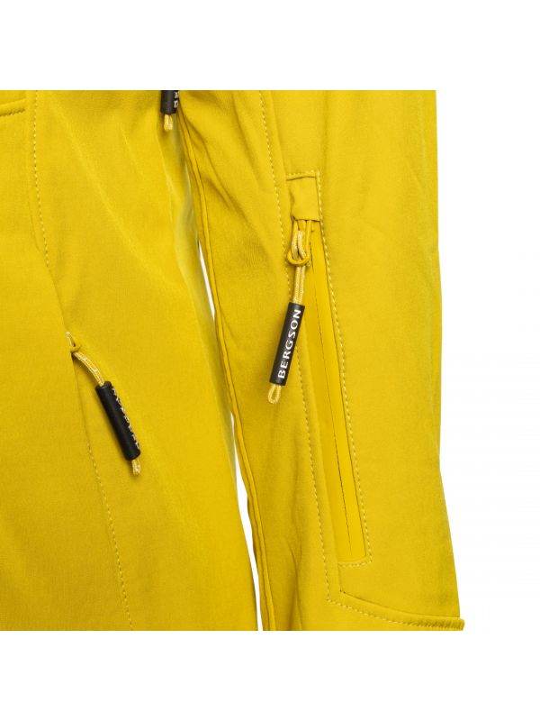 Żółta kurtka softshellowa Bergson Vara Suprashell