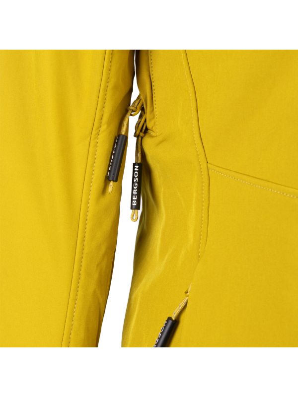 Żółta kurtka softshellowa Bergson Vara Suprashell