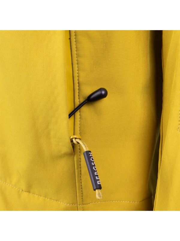 Żółta kurtka softshellowa Bergson Vara Suprashell