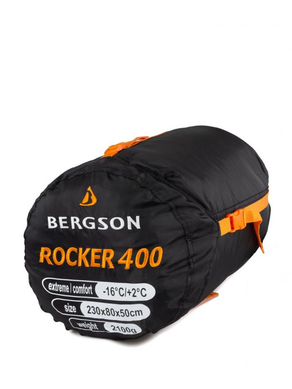 Ciepły śpiwór Bergson Rocker 400 Mumia + Kaptur 2°C