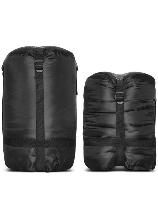 Czarny śpiwór Campus Cougar 350 Lewy