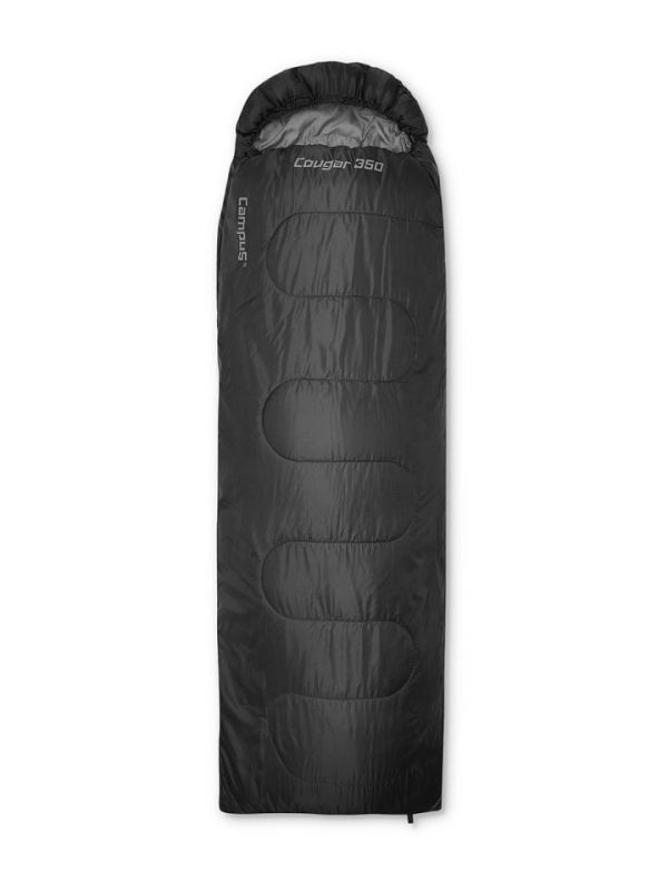 Czarny śpiwór Campus Cougar 350 Lewy