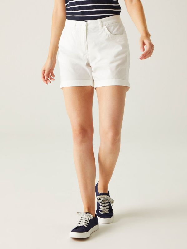 Białe szorty damskie Regatta Pemma