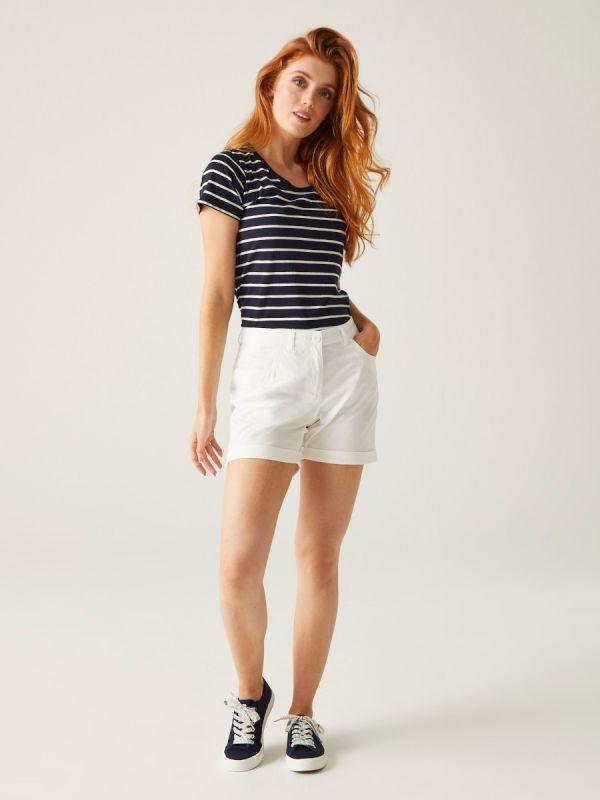 Białe szorty damskie Regatta Pemma