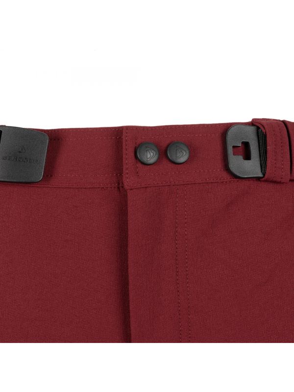 Męskie Bordowe spodnie trekkingowe Bergson Flam 4WAY Stretch