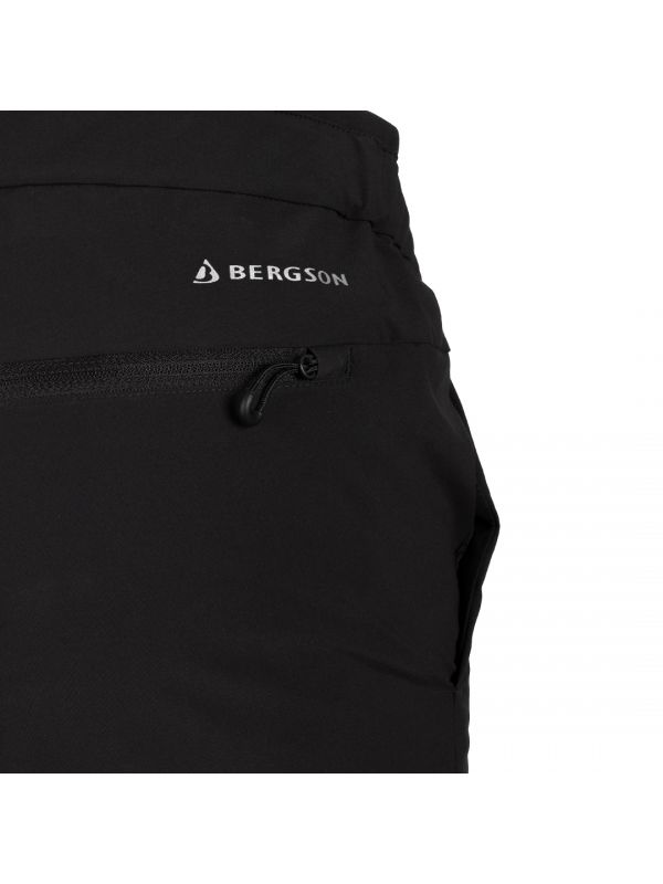 Czarne spodnie trekkingowe Bergson Stello