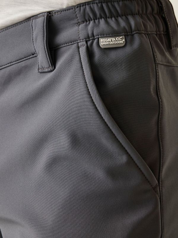 Męskie spodnie turystyczne Softshell Regatta Fenton