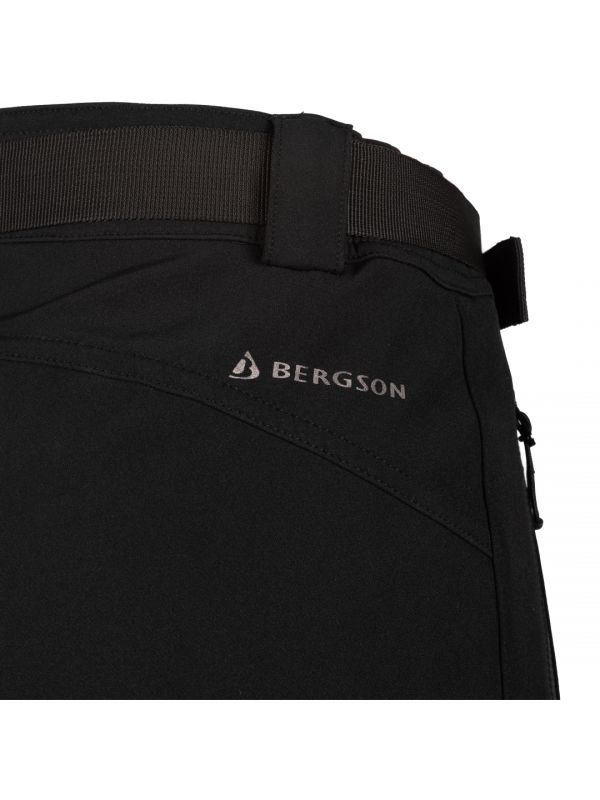 Czarne spodnie softshellowe Bergson Mona