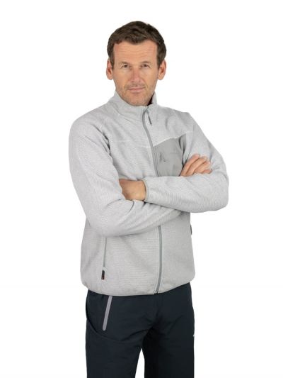 Popielata bluza męska Bergson Everwarm