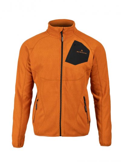 Bluza turystyczna Bergson Mistbound Kolor rdzawy