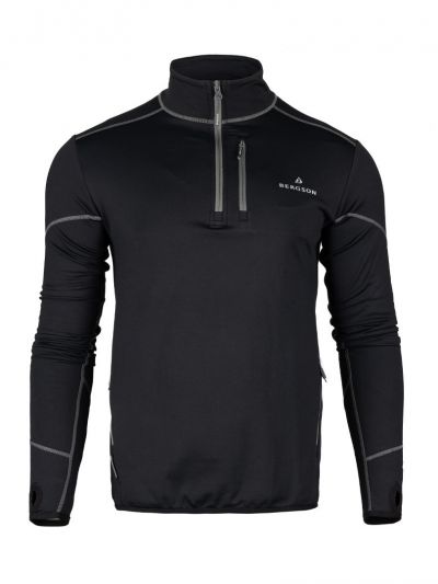 Czarna bluza przez głowę Bergson Swiftlayer