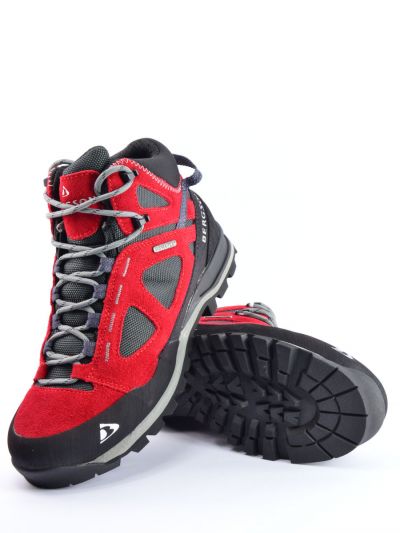 Czerwone buty trekkingowe ze skóry Bergson Kakka 2.0