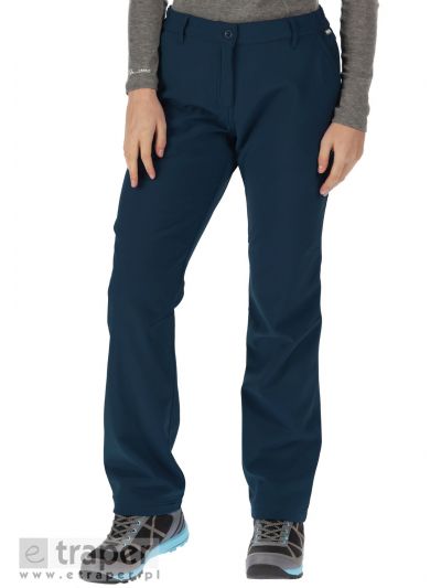 Granatowe spodnie damskie Softshell Regatta Fenton