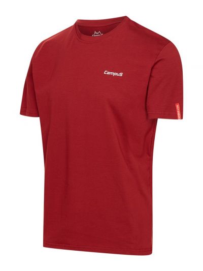 Koszulka bordo Campus Skyth Bawełna