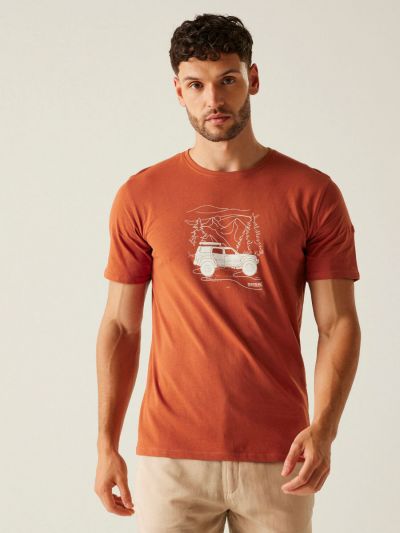 Męska koszulka bawełniana z nadrukiem Regatta Cline VII