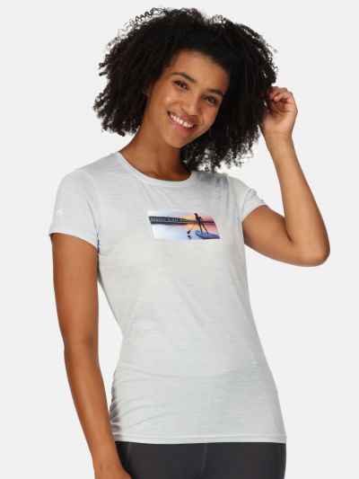 Koszulka damska sportowa Regatta Fingal Jasny Melanż