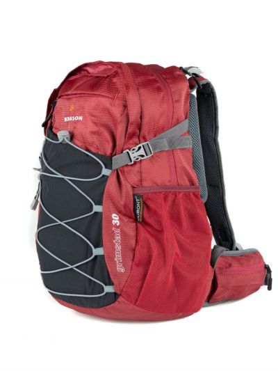 Czerwony plecak z miejscem na laptop Bergson Grimstad 30