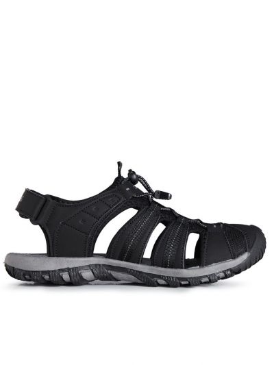 Zabudowane czarne sandały turystyczne Campus Carlit