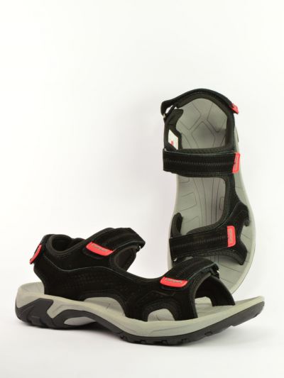 Skórzane sandały męskie Campus Monte Black