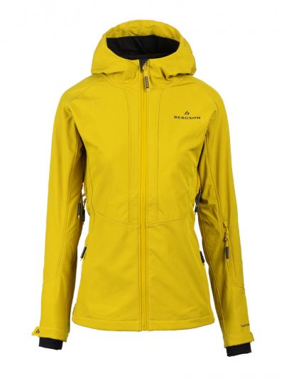Żółta kurtka softshellowa Bergson Vara Suprashell