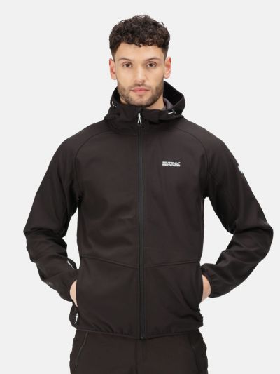 Czarny softshell z kapturem Regatta Arec III