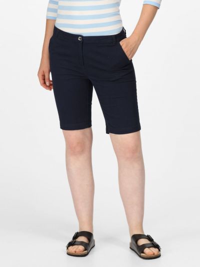 Granatowe spodenki damskie na lato Regatta Bayla