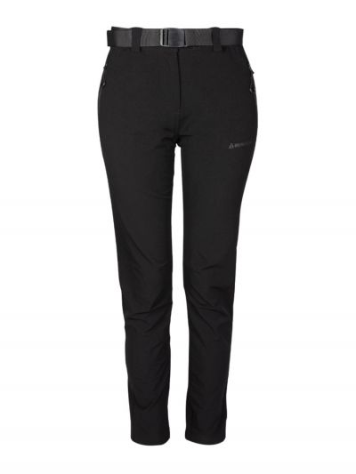 Spodnie czarne turystyczne Bergson Medja 4-Way Softshell