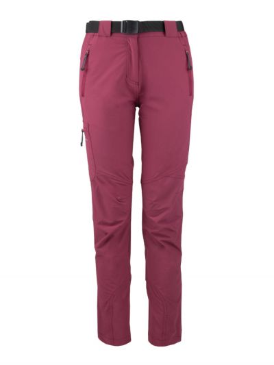 Elastyczne spodnie trekkingowe Bergson Snasa NS22 4W Roddy Red