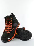 Czarno-pomarańczowe buty turystyczne Bergson Soira