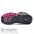 Ocieplane czarno-różowe buty zimowe Alpine Pro Bona 4