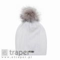 Biała czapka narciarska damska Alpine Pro Kathelyn