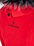 Tłoczone logo marki Bergson na kurtce Icebird