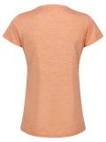 Melanżowa koszulka damska brzoskwiniowa