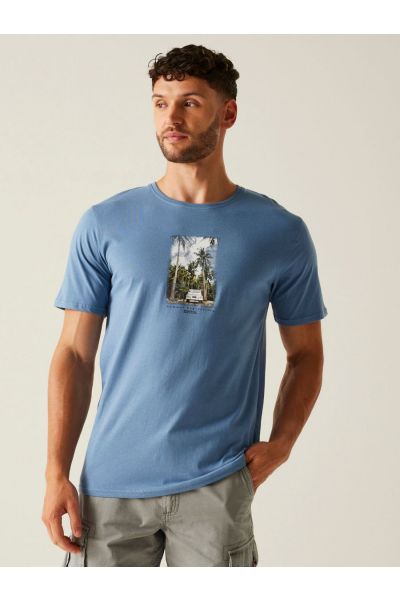 Męska koszulka bawełniana z nadrukiem Regatta Cline VII