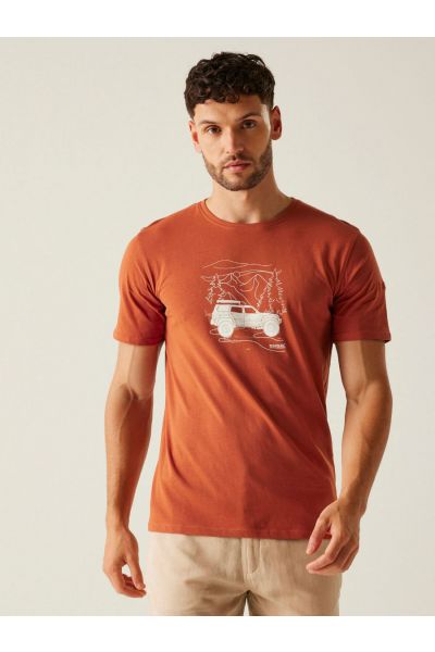 Męska koszulka bawełniana z nadrukiem Regatta Cline VII