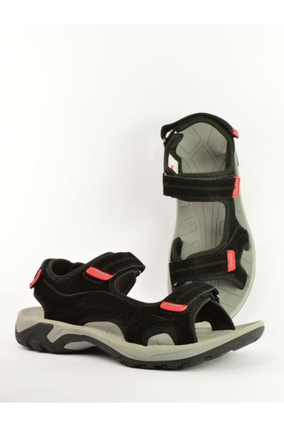 Skórzane sandały męskie Campus Monte Black